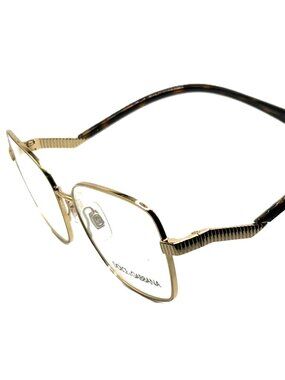 NEW DOLCE & GABBANA DG 1334 02 Gold Women Eyeglasses 55mm 17 140